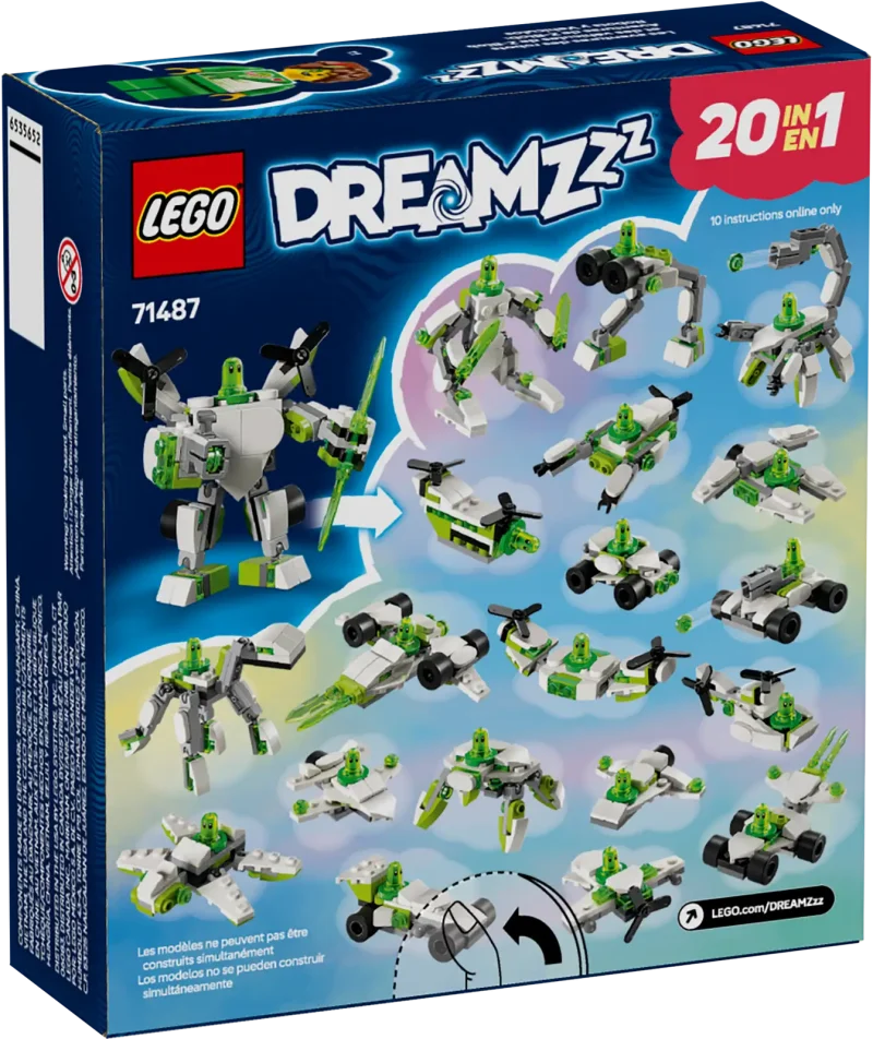 LEGO Dreamzzz 71487 Z-Blob's Robot and Vehicle Adventures Packaging