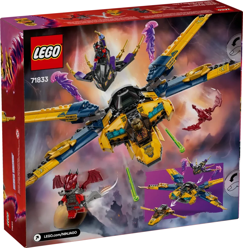 LEGO Ninjago 71833 Ras and Arin's Super Storm Jet Packaging