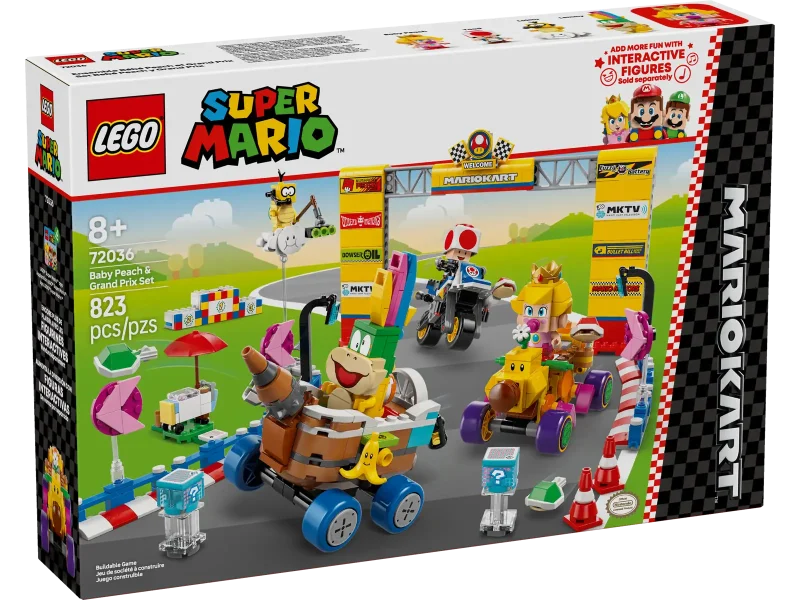 LEGO Super Mario 72036 Mario Kart™ – Baby Peach & Grand Prix Set Packaging