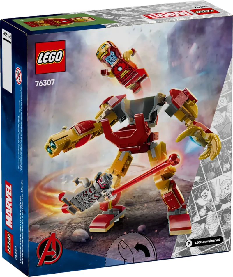 LEGO Marvel 76307 Iron Man Mech vs. Ultron Packaging