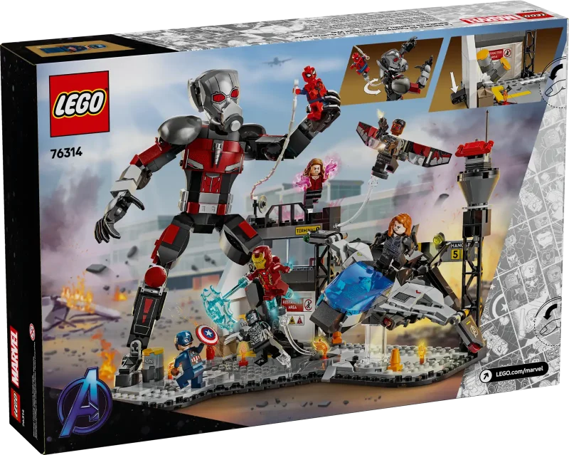 LEGO Marvel 76314 Captain America: Civil War Action Battle Packaging