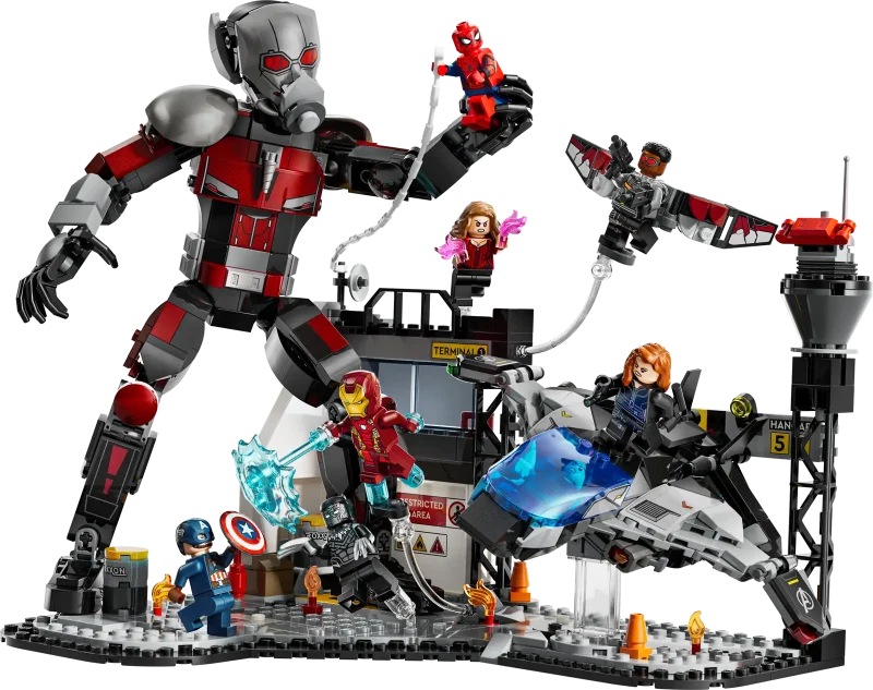 LEGO Marvel 76314 Captain America: Civil War Action Battle