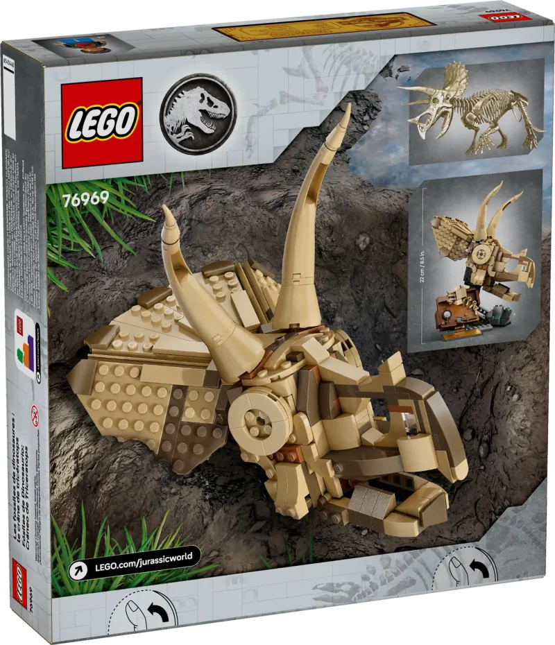 LEGO Jurassic World 76969 Dinosaur Fossils: Triceratops Skull Packaging