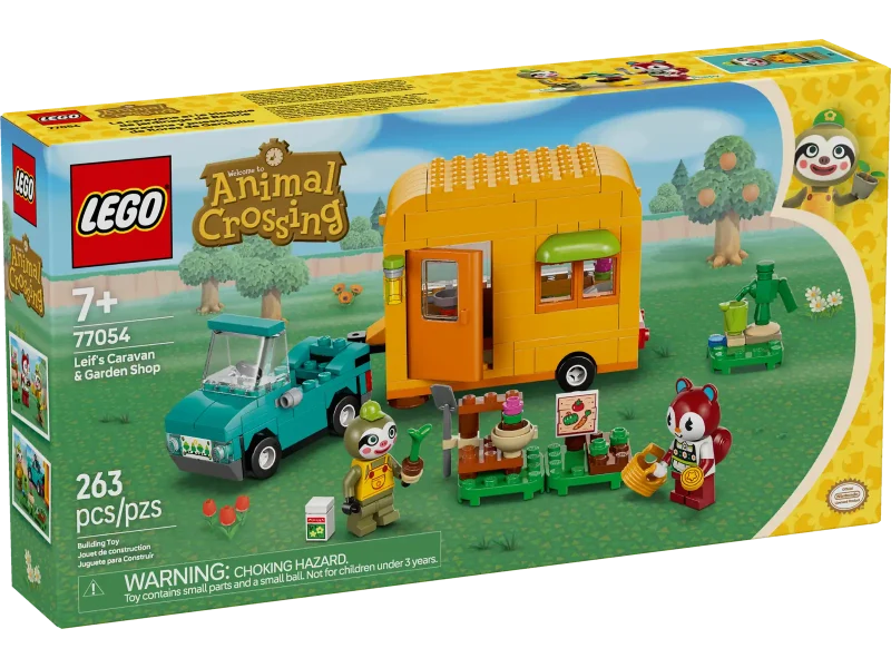 LEGO Animal Crossing 77054 Leif's Caravan & Garden Shop Packaging