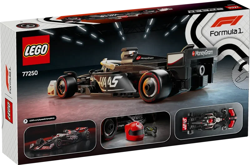 LEGO Speed Champions 77250 MoneyGram Haas F1® Team VF-24 Race Car Packaging