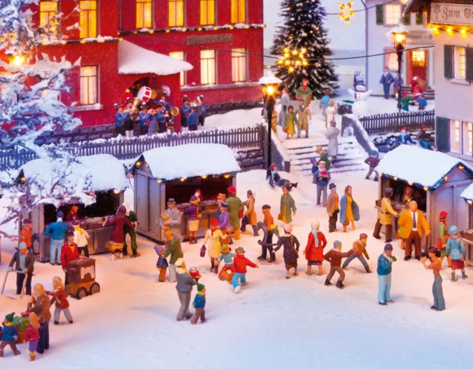 Christmas market for Model Trains